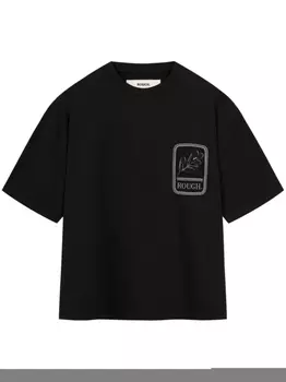 ROUGH. Футболка Olive Emblem, черный