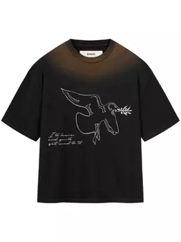 ROUGH. Футболка Rusty Bird, черный