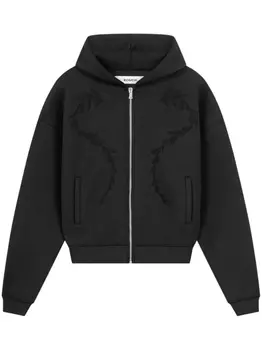 ROUGH. худи на молнии, черный