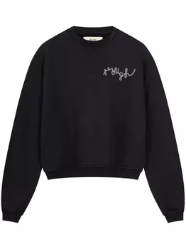 ROUGH. толстовка с вышитым логотипом, черный