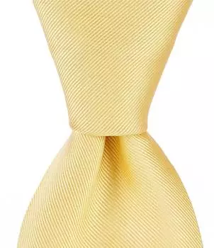 Roundtree & Yorke Big & Tall Cardinal Solid 3 1/8Шелковый галстук, желтый