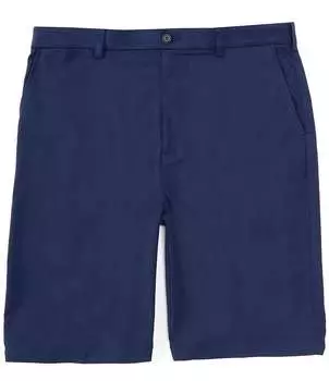 Roundtree & Yorke Big & Tall Flat Front Performance 9 и 11Шорты по внутреннему шву, синий