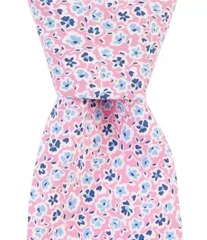 Roundtree & Yorke Ditsy Floral 2 3/4Тканый галстук, розовый