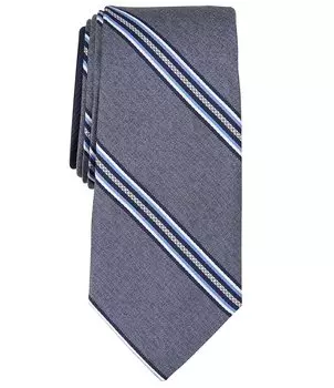 Roundtree & Yorke Nine Stripe 2 3/4Шелковый галстук, серый