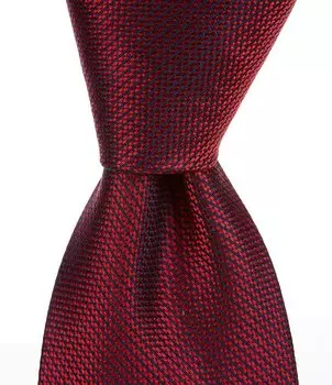 Roundtree & Yorke с твердой текстурой 3 3/8 Шелковый галстук, красный