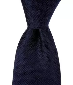 Roundtree & Yorke с твердой текстурой 3 3/8 Тканый шелковый галстук, синий