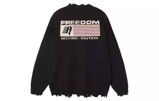 ROUTE 66 Свитер унисекс, Черный