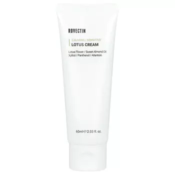 Rovectin, Успокаивающий крем с лотосом, 60 мл (2,03 жидк. унц.)