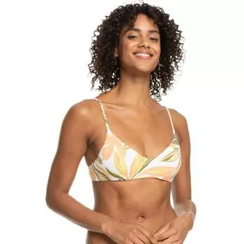 Roxy Bikini Top Пляжный классический бюстгальтер с принтом Бикини-топ