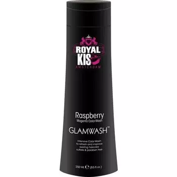 Royal Glamwash Raspberry Magenta 250 мл Цветной шампунь Полуперманентный 2 в 1 Цветные пигменты и шампунь без силикона, Kis