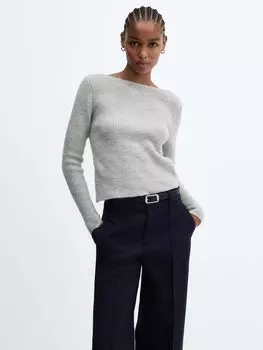 Роза Джемпер Mango, серый