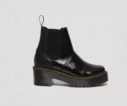 Розали в черном потертом патенте + Мельбурн Dr. Martens