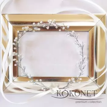 РОЗАЛИЯ серебряный свадебный венок Kokonet