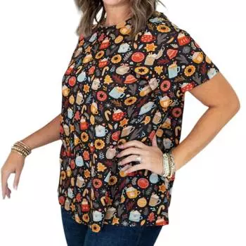 Рождественская базовая футболка в стиле «Коко Рождество» Layerz Clothing, цвет coco christmas