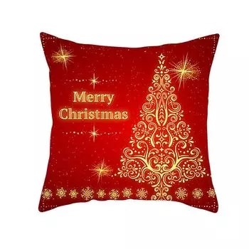 Рождественская елка Приветствие Письмо Подушка Чехлы для дома Диван Кафе Офисное украшение #3 Stuttg