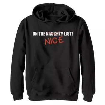 Рождественская флисовая толстовка с рисунком в списке The NICE List для мальчиков 8–20 лет Licensed Character