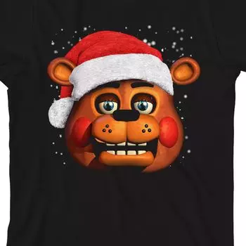 Рождественская футболка Five Nights at Freddy's с рисунком Санта-Клауса для мальчиков 8–20 лет Licensed Character