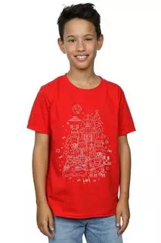 Рождественская футболка «Империя» Star Wars, красный