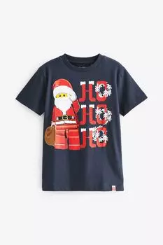 Рождественская футболка lego с короткими рукавами (3–16 лет) Next, синий