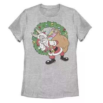 Рождественская футболка Looney Tunes для детей с кроликом и Санта-Клаусом Licensed Character