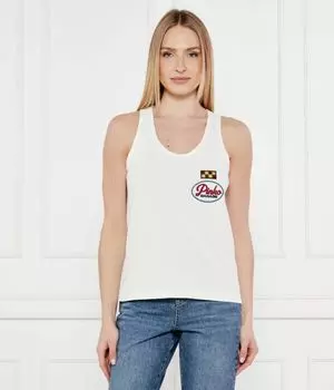Рождественская футболка Regular fit Pinko, белый