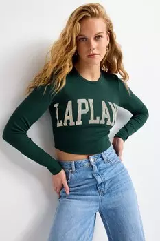 Рождественская футболка с длинными рукавами Next, синий