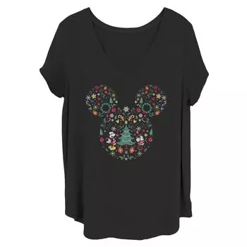 Рождественская футболка с изображением Микки и Минни Juniors Plus Disney Licensed Character