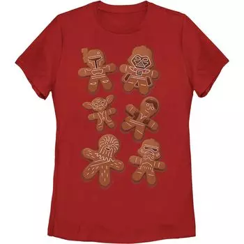 Рождественская футболка с изображением «Звездных войн» для юниоров в виде имбирных хлебных войн Star Wars