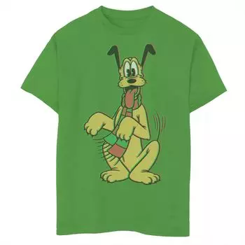 Рождественская футболка с портретом и рисунком Disney's Pluto для мальчиков 8–20 лет Disney
