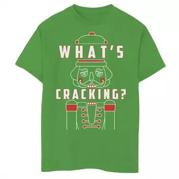 Рождественская футболка с рисунком What's Cracking для мальчиков 8–20 лет Nutracker Licensed Character