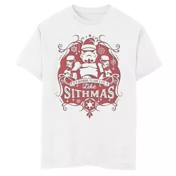 Рождественская футболка с рисунком «Звездные войны» для мальчиков 8–20 лет, солдат Санта-группы, как Ситмас Star Wars