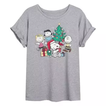 Рождественская футболка с струящимся рисунком Peanuts для подростков Licensed Character