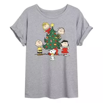 Рождественская футболка с струящимся рисунком Peanuts для подростков Licensed Character