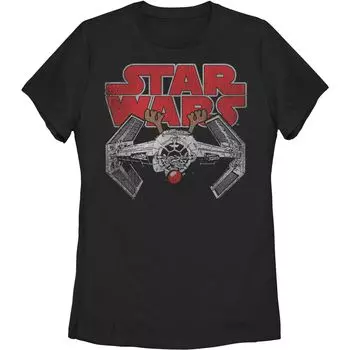Рождественская футболка TIE Fighter с носом Рудольфа для юниоров Star Wars