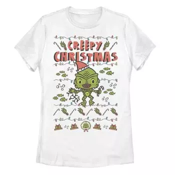 Рождественская футболка Universal Monsters Black Lagoon Creepy для юниоров Licensed Character