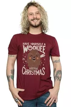 Рождественская футболка «Вуки» Star Wars, красный