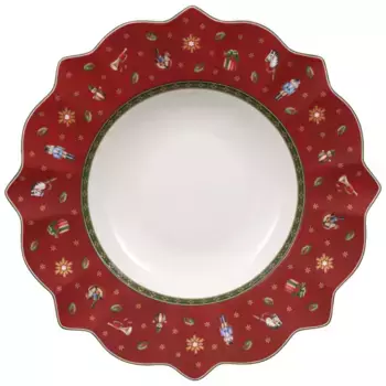 Рождественская глубокая тарелка Toy's Delight Villeroy & Boch, красный