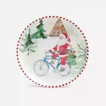 Рождественская меламиновая тарелка Santa Villa El Corte Ingls, разноцветный