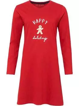 Рождественская ночная рубашка Happy Shorts, красный