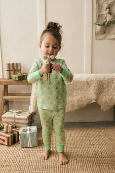 Рождественская пижама из 100% хлопка (9 мес 16 лет) Next, зеленый