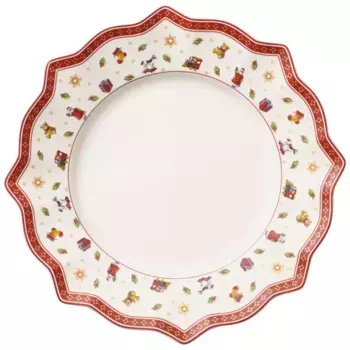 Рождественская плоская тарелка Toy's Delight Villeroy & Boch, естественный