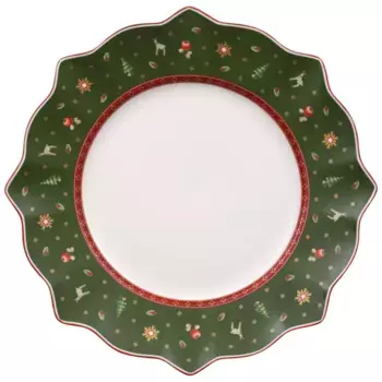 Рождественская плоская тарелка Toy's Delight Villeroy & Boch, зеленый