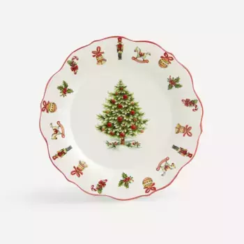 Рождественская тарелка Natale El Corte Ingls, разноцветный