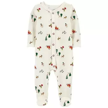 Рождественская термопижама для сна и игр Carter для мальчика Carter Carter's, цвет Ivory