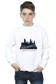 Рождественская толстовка Хогвартса Harry Potter, белый