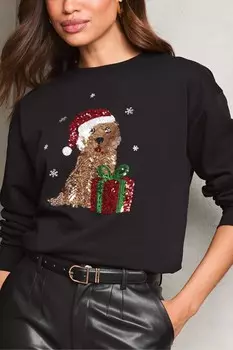 Рождественская толстовка Lipsy, черный