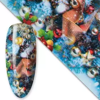 Рождественская трансферная фольга 100 см № 12 MollyLac, Molly Lac