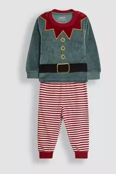 Рождественская трикотажная пижама Jojo Maman Bb, красный