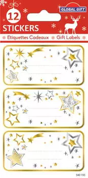 Рождественские Этикетки, Серебряные И Золотые Звезды Inna marka