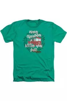 Рождественские каникулы были полными для взрослых, футболка Heather Gildan, цвет kelly green